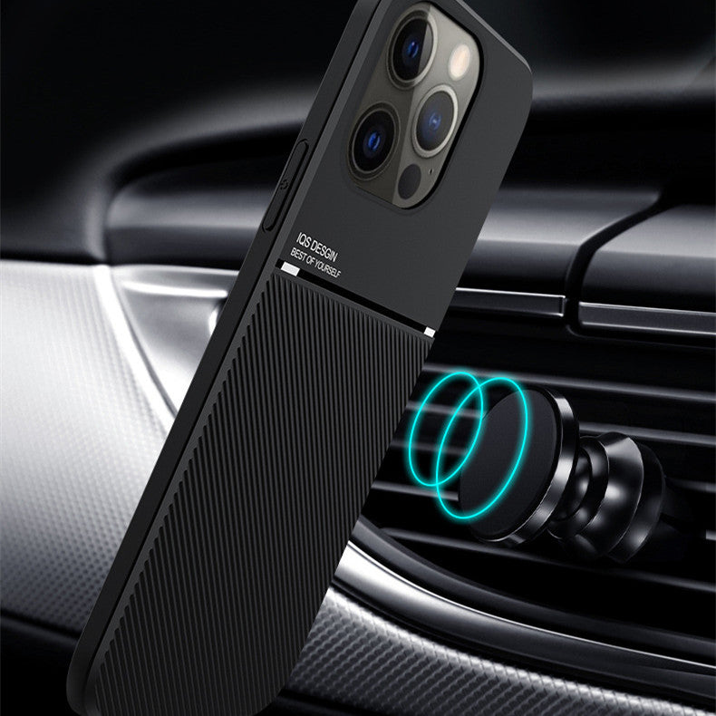 Magnetic Textured Case (iPhone 11–13 Series)