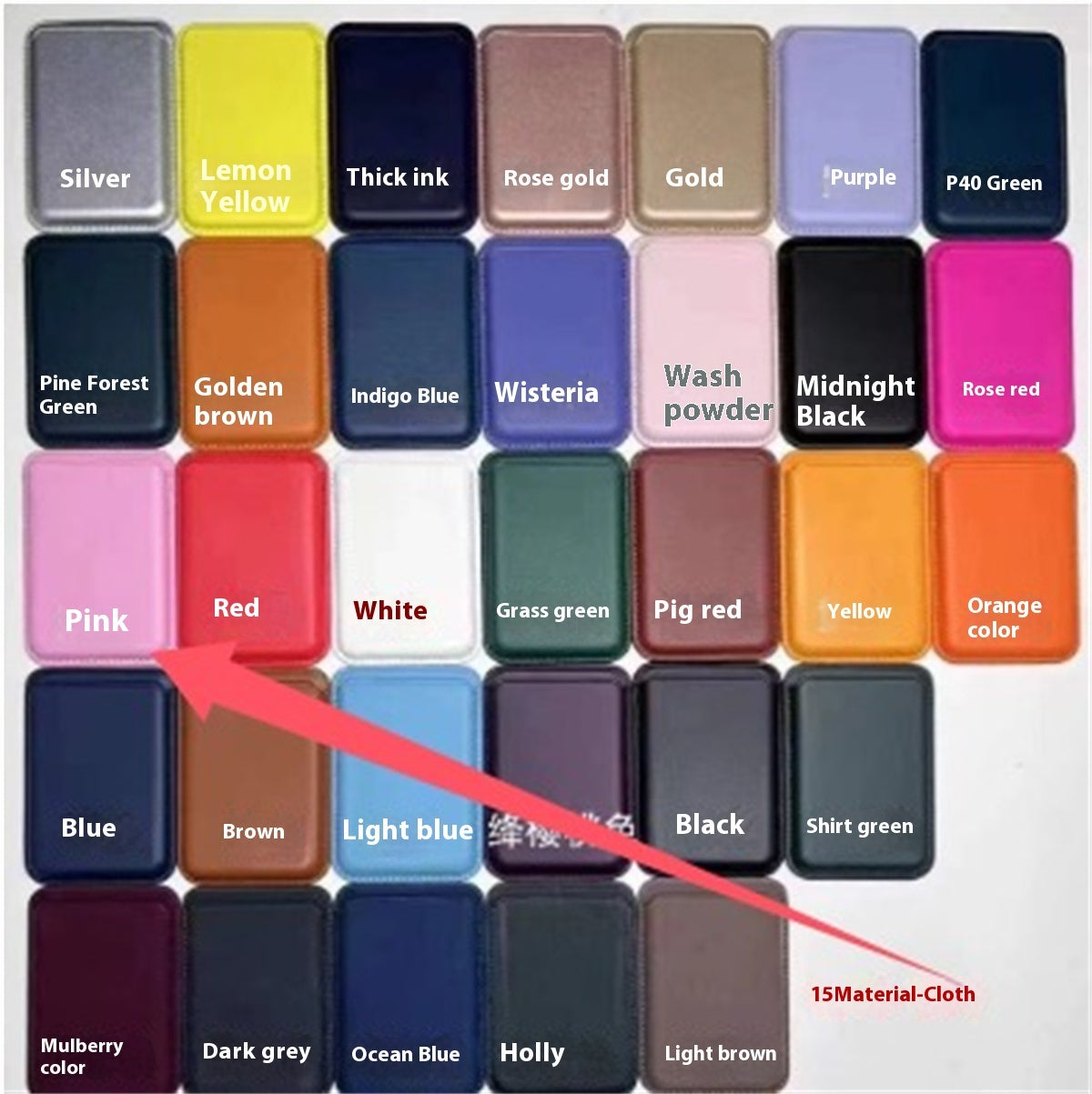 Magnetic Snap Wallet – Slim RFID Leather Card Holder (MagSafe / Qi2 Compatible)